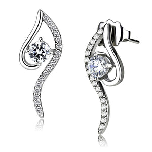 Stainless Steel Curvaceous Earrings - Numen Avenue Fashion Jewelry