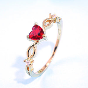 Heart Shaped Ring - Numen Avenue Fashion Jewelry