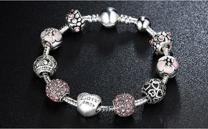 Silver Charm Bracelet Set - Numen Avenue Fashion Jewelry